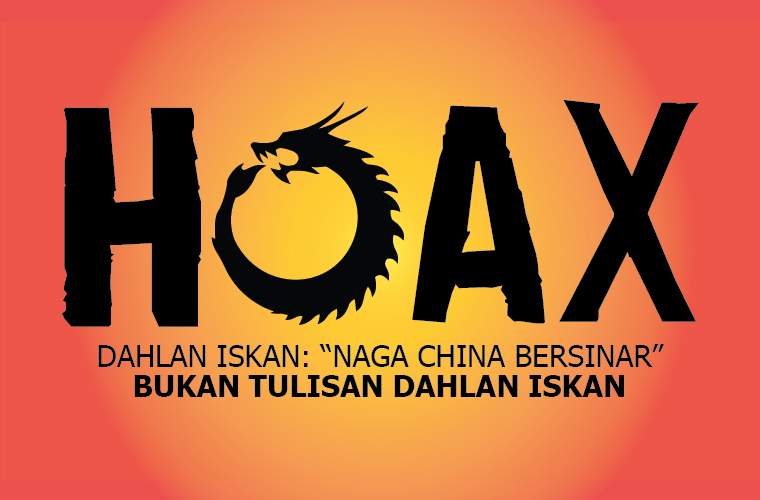 HOAX: Naga China Bersinar Bukan Tulisan Dahlan Iskan